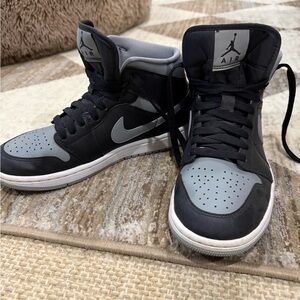 Nike Black and Gray High-Top Sneakers